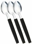 Лъжица 3 бр с пластмасова дръжка черна (981/3) SIM-BELIZE