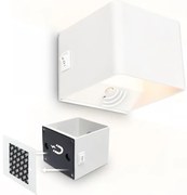 Briloner 3879016 - Зареждаема LED стенна лампа със сензор BORRA LED/1,5W/5V 3600 mAh бяла