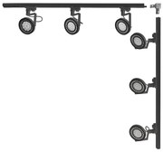 Zuma Line 3579 - Точково осветително тяло за шинна система MASTER 6xGU10/15W/230V черно