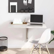 342648 vidaXL Сгъваема стенна маса бетонно сива 100x60x56 см инженерно дърво