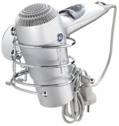 WENKO 18770100- Държач за сешоар TURBO-LOC, кръгъл стоманен, 14x11,5 cm, лъскав хром