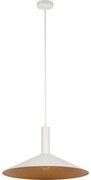 Пендел CAPRI 1xE27/15W/230V Ø 50 см бял/меден