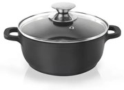 Pfluon Granit тенджера с незалепващо покритие и стъклен капак , ⌀ 20 cm Grande - Orion