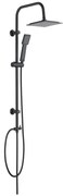 Матово черен душ комплект от неръждаема стомана 101 cm Cuadro - Wenko