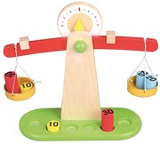 Lelin Toys - Детска дървена везна с теглилки