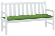 Възглавница за градинска пейка меланж зелена 150x50x7 см плат