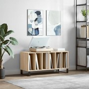 Sonata H Шкаф за винилови плочи сонома дъб 100x38x48 см инженерно дърво