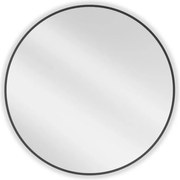 Mexen Loft кръгло огледало за баня 80 см, черна рамка - 9850-080-080-000-70