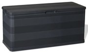 Sonata Градинска кутия за съхранение, черна, 117x45x56 см