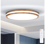 Brilagi - Димируемо LED осветително тяло MOLINA LED/60W/230V 3000-6500K дъб пр. 58 cm +DO
