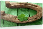 Картина на платно – Подкова и четирилистна детелина за късмет