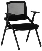 Посетителски стол Carmen 1707 - черен