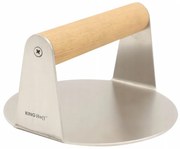 Преса за бургери Kinghoff KH 1878, Неръждаема стомана, Лесно измиване, Диаметър 11.4 см, Инокс