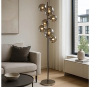 Brilagi - LED подова лампа MILLA 7xG9/3W/230V черен хром/опушено