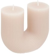 Свещ без аромат atmosphera Demi U - Бежов