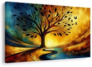 Картина на платно – Дърво на живота в есенни цветове