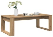 856681 vidaXL Кафе маса, дъб артизан, 102x50x35 см, инженерно дърво