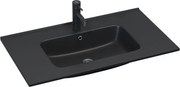 Вградена мивка LILLESNAD 81x46cm керамика/черна