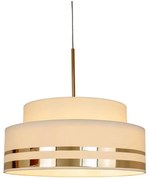 Пендел TAMI 1xE27/60W/230V Ø 40 см бежов/златист