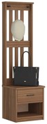 4010482 vidaXL L Дърво за антре SANDENS 45x40x159,5 cm масивна дървесина бор