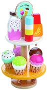 Lelin Toys - Детски дървен щанд за сладолед