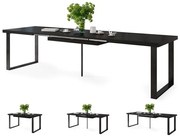 АВЕЛА Черен мат - ЛОФТОВА ХОЛНА/ТРАПЕЗНА МАСА РАЗТЕГАТЕЛНА ДО 310 cм!