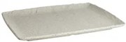 Kulsan - Меламиново плато правоъгълно 26,5x32,5см WHITE GRANITE POLARIS-(41012.WG)