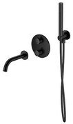 Cersanit S952-041 - К-кт за баня с термостатичен скрит смесител ZEN черен
