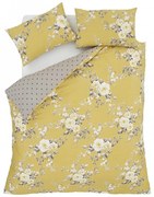 Жълто спално бельо с мотив на цветя , 200 x 200 cm Canterbury - Catherine Lansfield