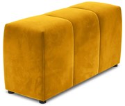 Жълт кадифен подлакътник за модулен диван Rome Velvet - Cosmopolitan Design