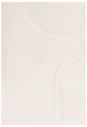 Бял вълнен килим 120x170 cm Olsen - Asiatic Carpets