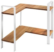 WENKO 53025100 - Полица LOUISA 30 x 33 см бяла/кафява