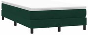 3315822 vidaXL Box Spring легло без матрак Тъмнозелено 120x210 cm кадифе