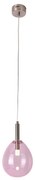 Лилаво LED висящо осветително тяло със стъклен абажур Lukka – Candellux Lighting