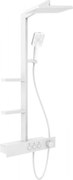 Mexen Saxx външен душ комплект с душ глава и батерия, бял - 78102-20
