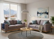 Двуместен диван Dysine-Сиво