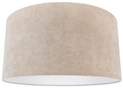 Текстилен абажур светлокафяв кръгъл 50/50/25