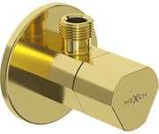 Mexen T ъглов вентил за батерия 1/2"x3/8", златен - 79973-50