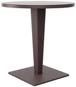 Маса ратан верзелитен плот 70cm. RIVA - кафява