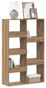 3309401 vidaXL Библиотека, дъб артизан, 100x33x155,5 см, инженерно дърво