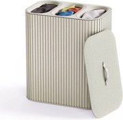 Бежов бамбуков кош за пране 3x30 l Tota Trio Luxe – Joseph Joseph