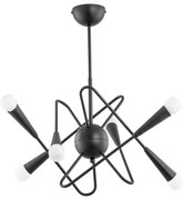 Висящ полилей APPER 6xE14/10W/230V черен