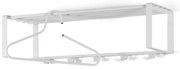 Бяла метална стенна закачалка с рафт 70 cm Rex – Spinder Design