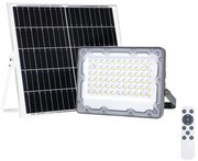 LED Прожектор със соларен панел FOCUS 60W/10000 mAh 3,2V 6000K IP65 + д.у.