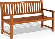 Градинска пейка от евкалиптова дървесина 152 cm