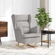 4016929 vidaXL Люлеещ се стол Cloud Grey 74x90x102 cm Fabric