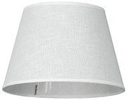 Абажур КАМЕЛОТ БЯЛ - конус, долно окачване, Е27