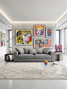 Диван Pilo двуместен-140φ 90β εκ.-Γκρι Anoixto