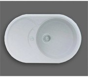 Кухненска мивка ICGS 8310 W, франит, лява/дясна, със сифон, 78x50см