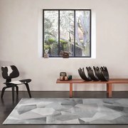 Килим Аргентум 3D фигури в сиво